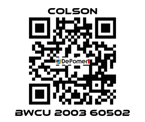 BWCU 2003 60502 Colson