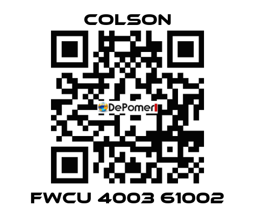 FWCU 4003 61002 Colson