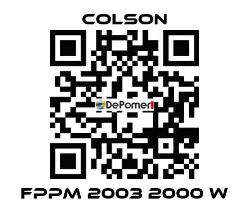 FPPM 2003 2000 W Colson