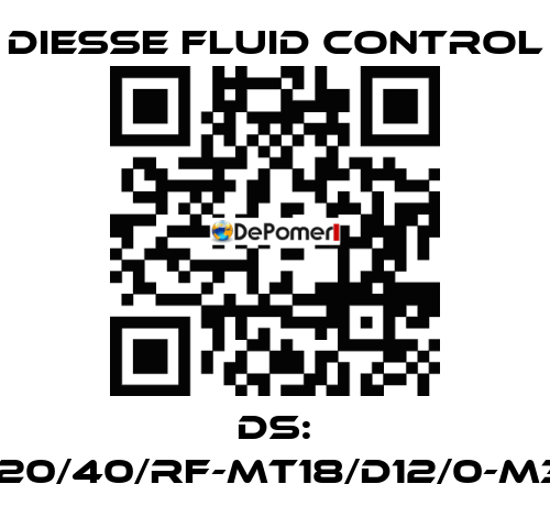 DS: LG-RBR15-20/40/RF-MT18/D12/0-M340-CS/CS DIESSE Fluid Control