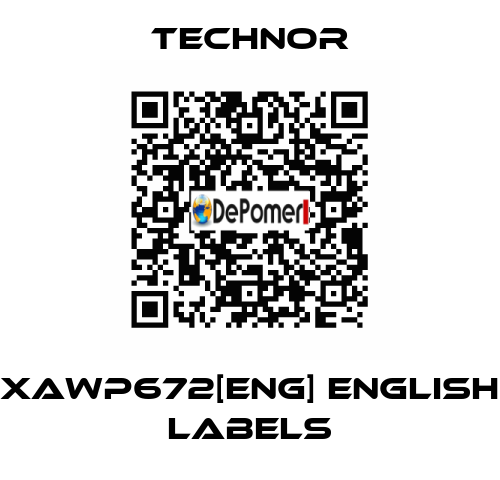 XAWP672[ENG] English labels TECHNOR