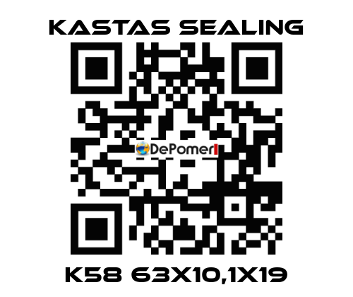 K58 63X10,1X19 Kastas Sealing