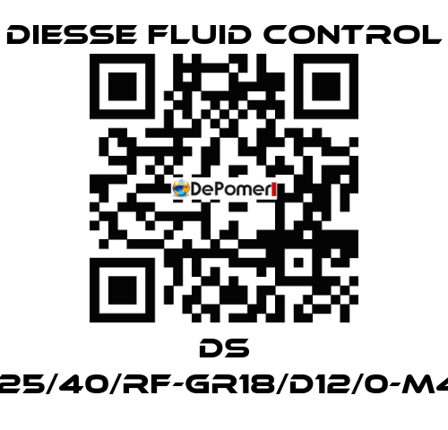 DS LG-RBR17-25/40/RF-GR18/D12/0-M420-CS/CS DIESSE Fluid Control