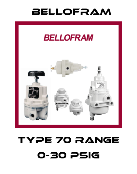 TYPE 70 Range 0-30 psig Bellofram