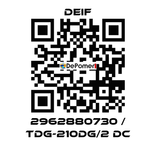 2962880730 / TDG-210DG/2 DC Deif