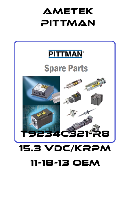 T9234C321-R8 15.3 VDC/KRPM 11-18-13 OEM Ametek Pittman