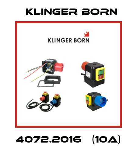 4072.2016   (10A) Klinger Born
