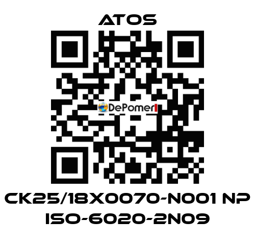 CK25/18X0070-N001 NP ISO-6020-2N09 Atos
