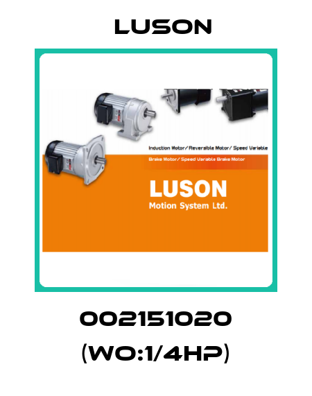 002151020 (WO:1/4HP) Luson