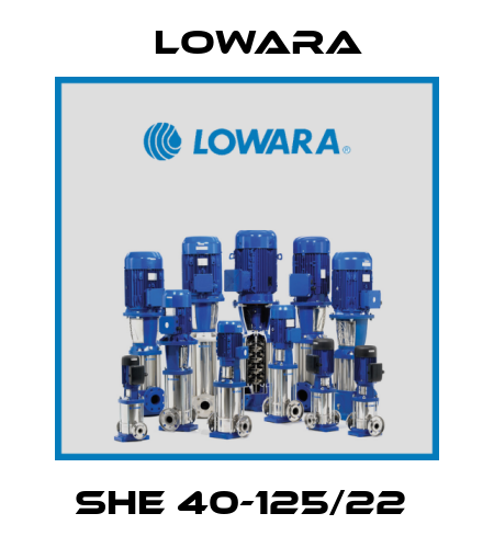 SHE 40-125/22  Lowara