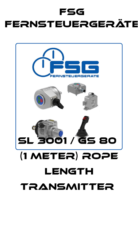 SL 3001 / GS 80  (1 METER) ROPE LENGTH TRANSMITTER  FSG Fernsteuergeräte