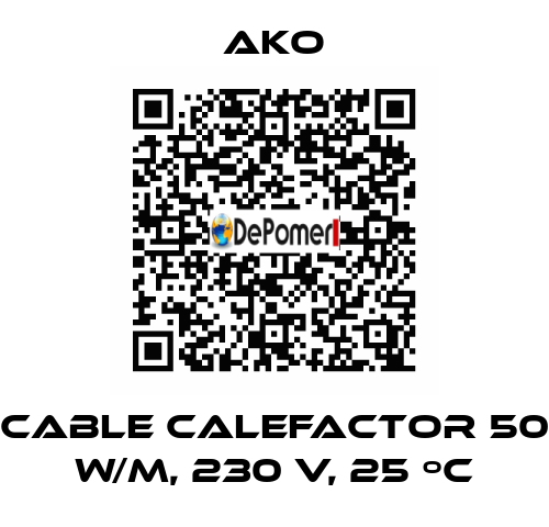 Cable calefactor 50 W/m, 230 V, 25 ºC AKO