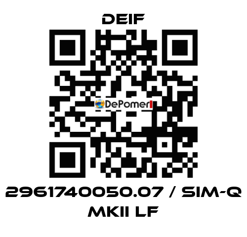 2961740050.07 / SIM-Q MKII LF Deif