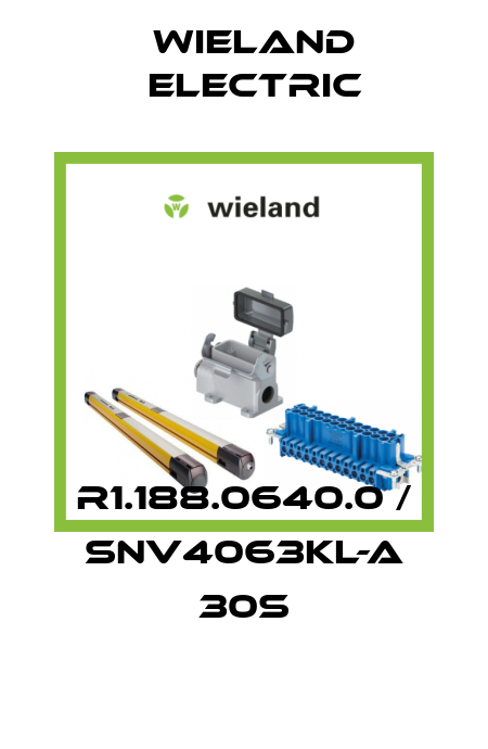 R1.188.0640.0 / SNV4063KL-A 30S Wieland Electric
