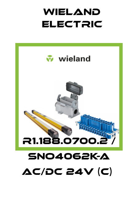 R1.188.0700.2 / SNO4062K-A AC/DC 24V (C)  Wieland Electric