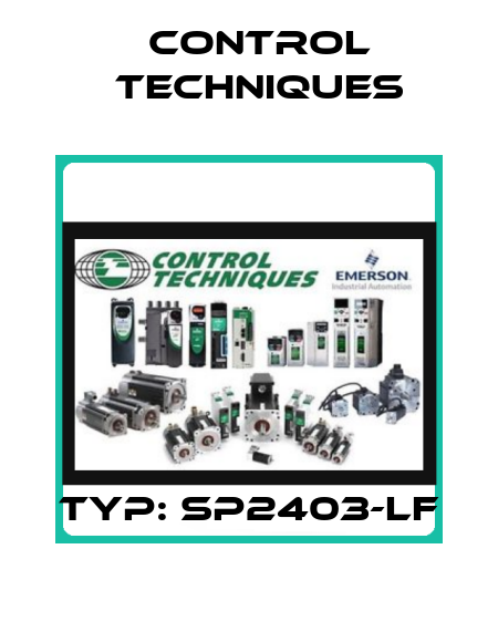 Typ: SP2403-LF Control Techniques