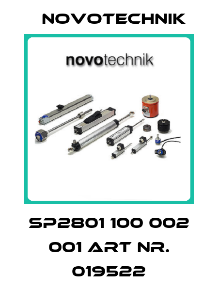 SP2801 100 002 001 ART NR. 019522 Novotechnik