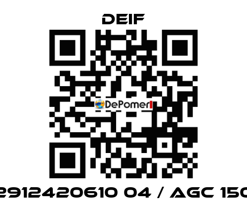 2912420610 04 / AGC 150 Deif