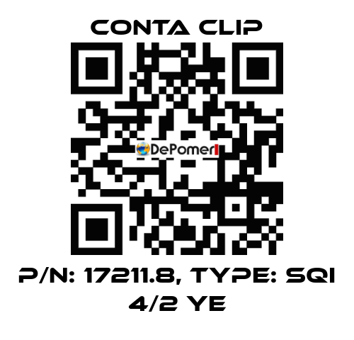 P/N: 17211.8, Type: SQI 4/2 YE Conta Clip