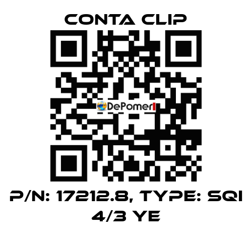 P/N: 17212.8, Type: SQI 4/3 YE Conta Clip