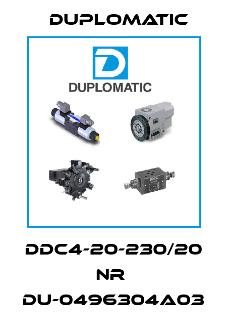 DDC4-20-230/20 Nr  DU-0496304A03 Duplomatic