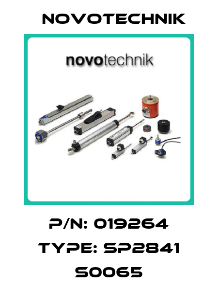 P/N: 019264 Type: SP2841 S0065 Novotechnik