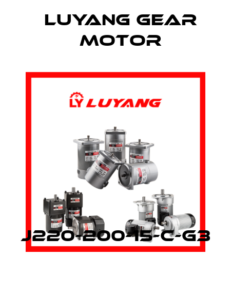 J220-200-15-C-G3 Luyang Gear Motor