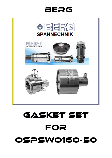 gasket set for OSPSWO160-50 Berg