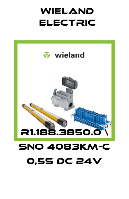 R1.188.3850.0 \ SNO 4083KM-C 0,5s DC 24V Wieland Electric