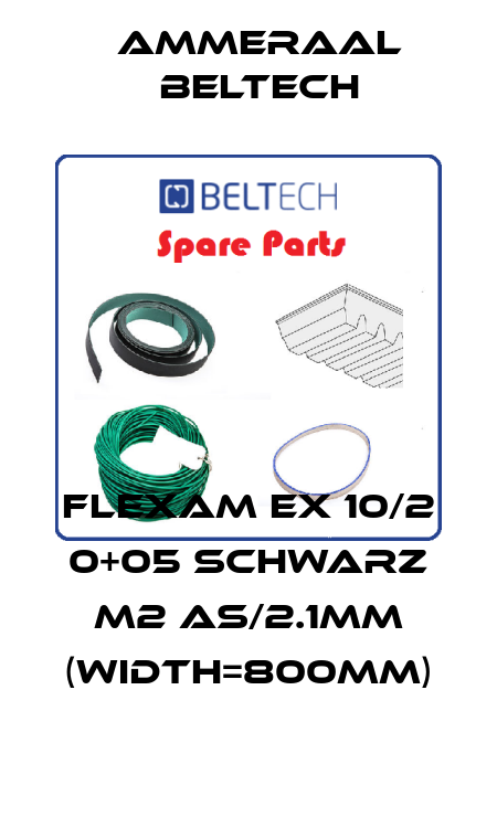 Flexam EX 10/2 0+05 schwarz M2 AS/2.1mm (width=800mm) Ammeraal Beltech