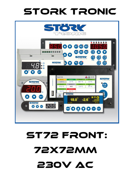 ST72 FRONT: 72X72MM  230V AC  Stork tronic