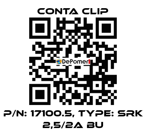 P/N: 17100.5, Type: SRK 2,5/2A BU Conta Clip