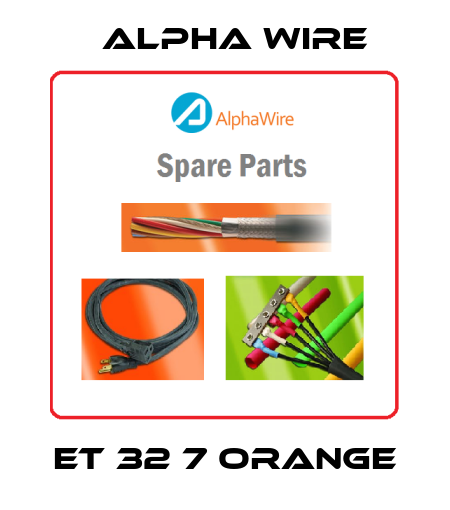 ET 32 7 ORANGE Alpha Wire