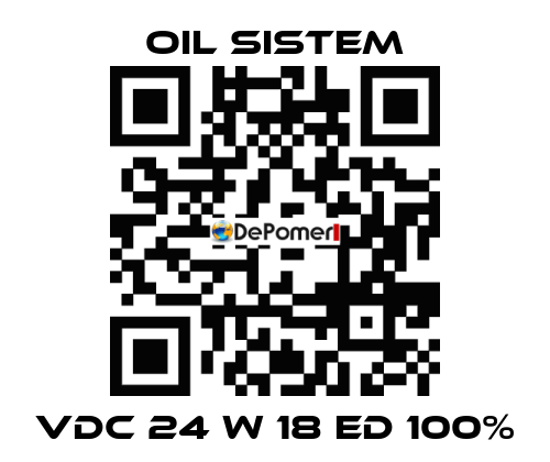 Vdc 24 W 18 ED 100% Oil Sistem