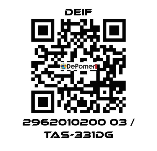 2962010200 03 / TAS-331DG Deif