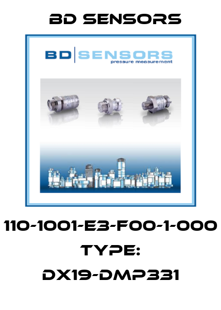 110-1001-E3-F00-1-000 Type: DX19-DMP331 Bd Sensors