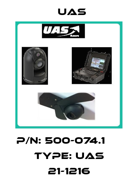 p/n: 500-074.1        Type: UAS 21-1216 Uas