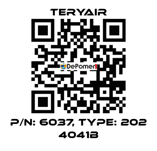 P/N: 6037, Type: 202 4041B TERYAIR
