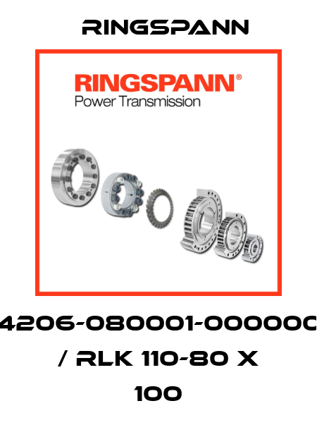 4206-080001-000000 / RLK 110-80 x 100 Ringspann