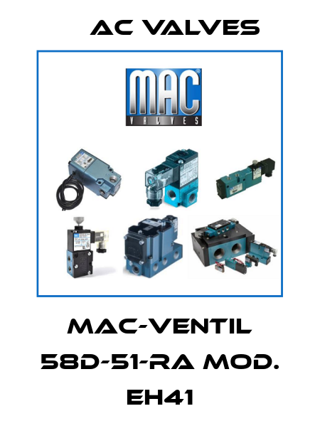 MAC-Ventil 58D-51-RA Mod. EH41 МAC Valves