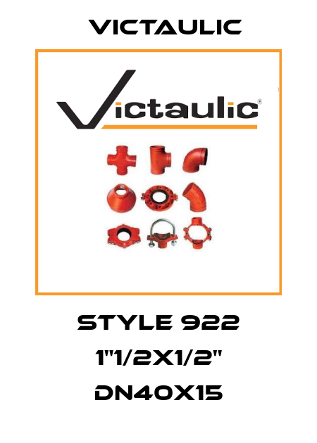 style 922 1"1/2x1/2" DN40x15 Victaulic