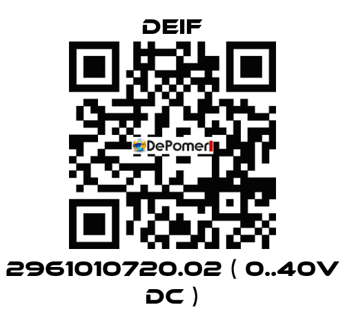 2961010720.02 ( 0..40V DC ) Deif