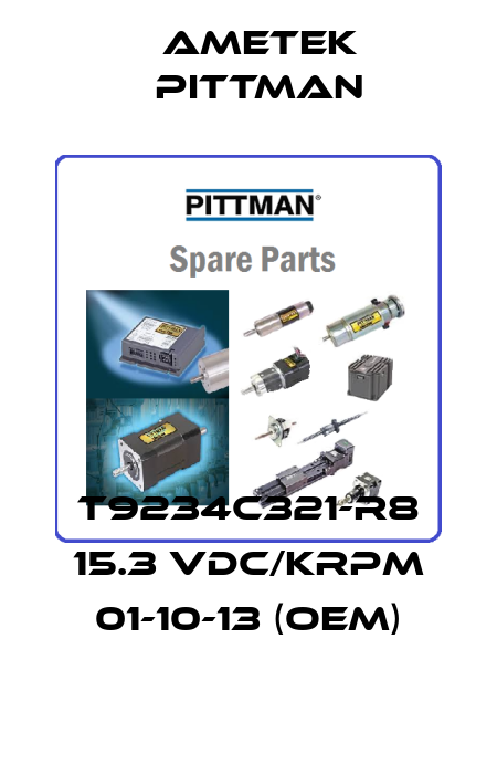 T9234C321-R8 15.3 VDC/KRPM 01-10-13 (OEM) Ametek Pittman