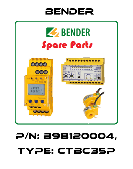P/N: B98120004, Type: CTBC35P Bender