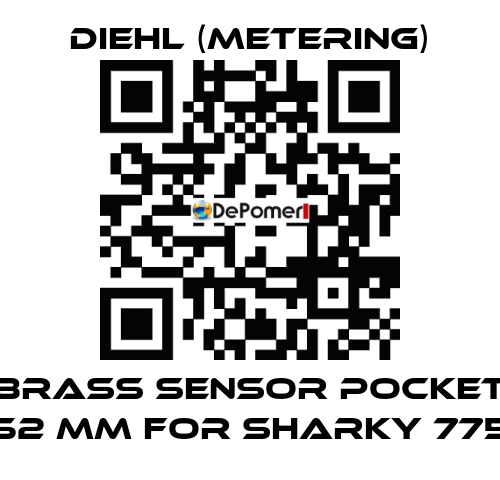 Brass sensor pocket 52 mm for SHARKY 775 Diehl (Metering)