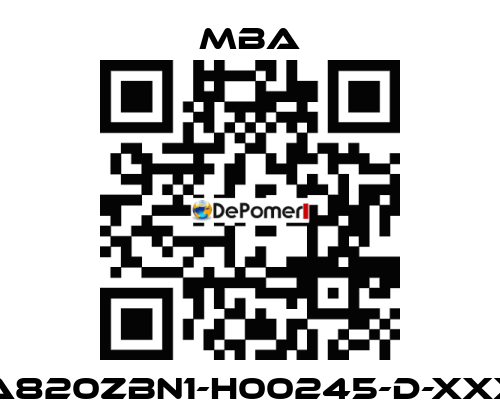MBA820ZBN1-H00245-D-XXXXX MBA