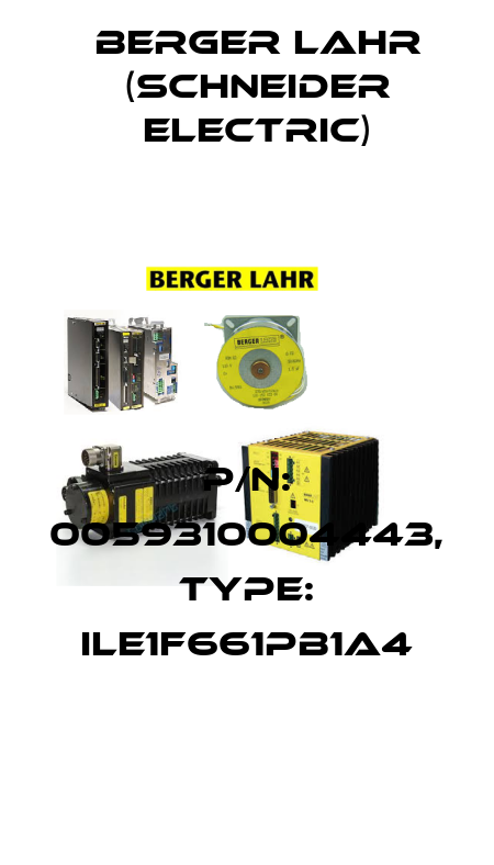 P/N: 0059310004443, Type: ILE1F661PB1A4 Berger Lahr (Schneider Electric)
