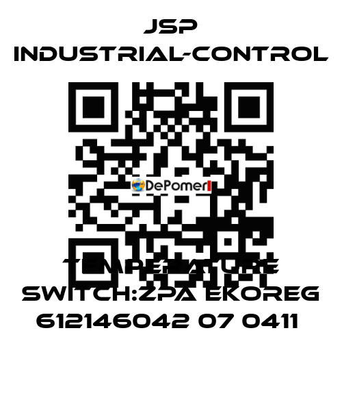 TEMPERATURE SWITCH:ZPA EKOREG 612146042 07 0411  JSP Industrial-Control