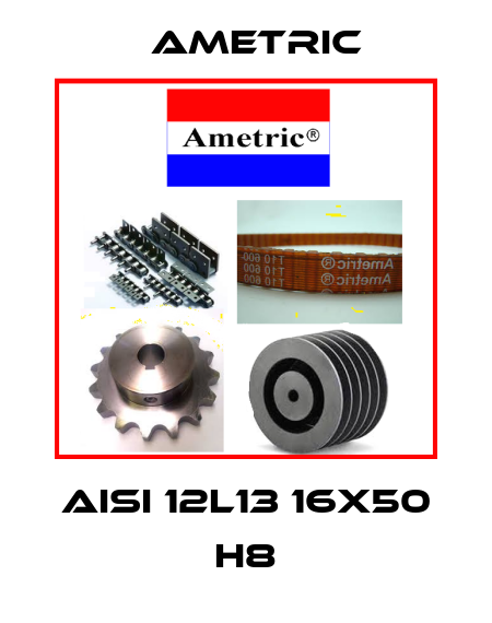 AISI 12L13 16X50 h8 Ametric
