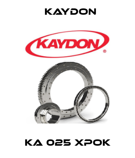 KA 025 XPOK Kaydon